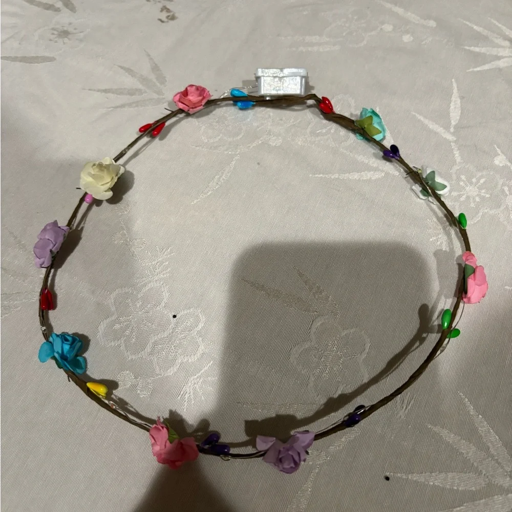 Colorful LED Flower Crown
